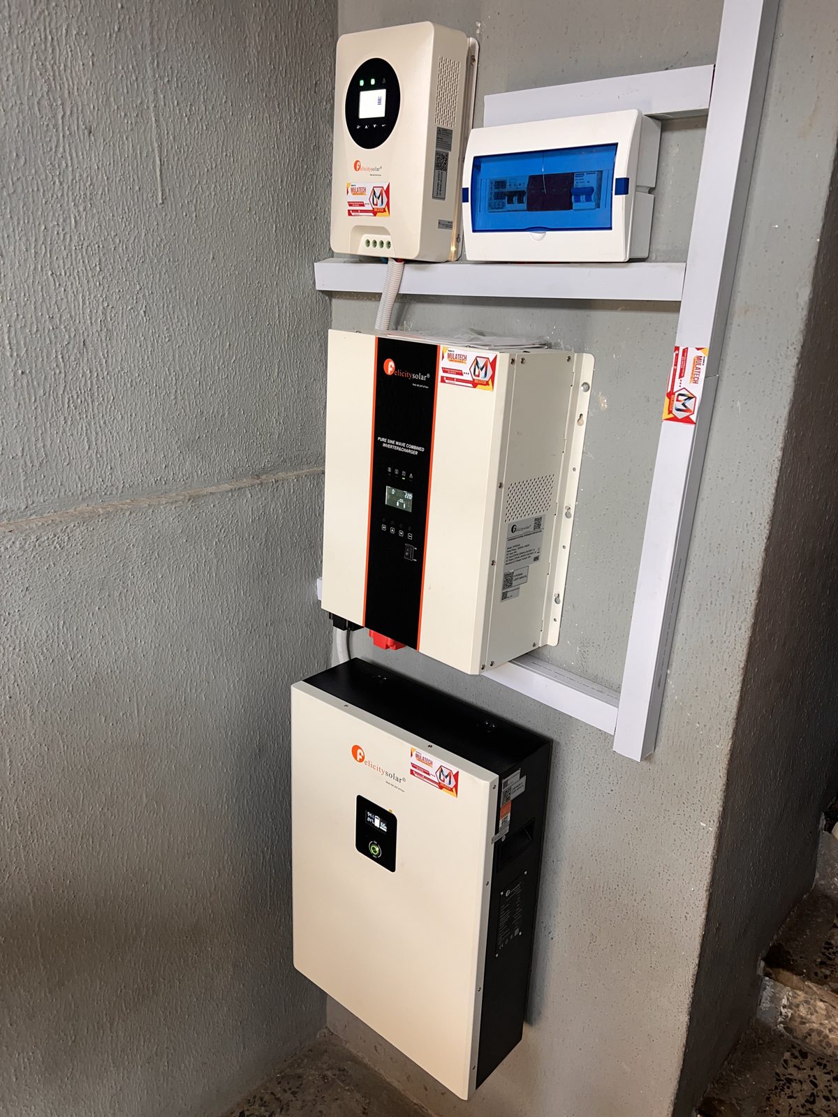 Home backup power installation, Nigeria