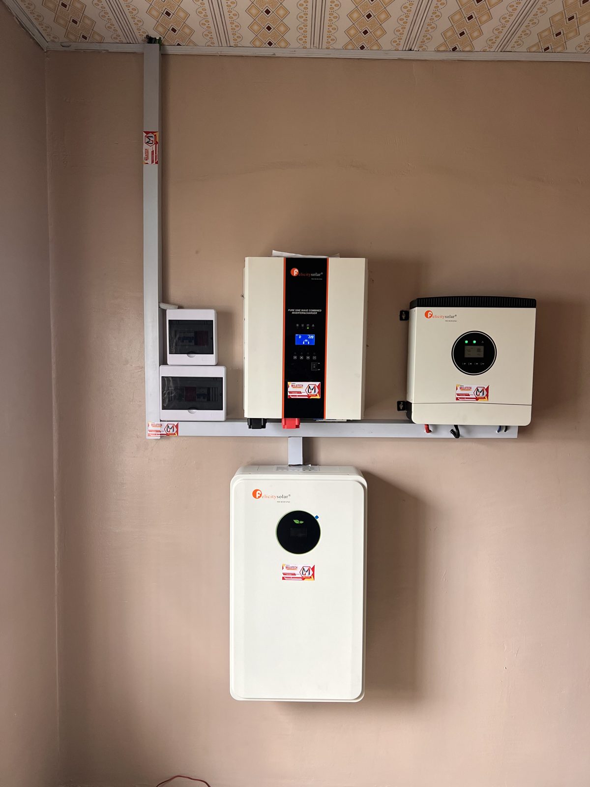Residential hybrid solar installation, Nigeria
