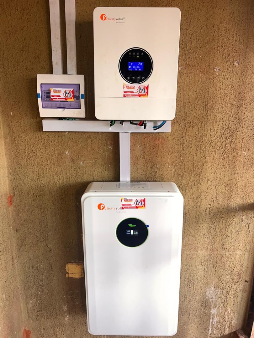 Wall-mounted Felicity hybrid power system, Nigeria